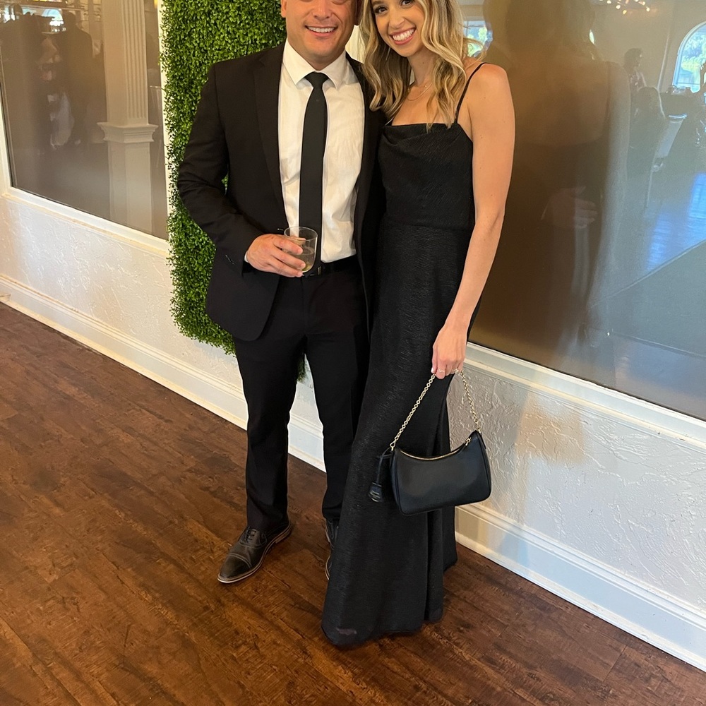 black dress! Size 0, taken in, so fits more like 00